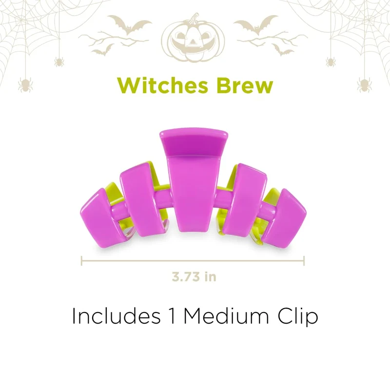 Teleties Medium Classic Witches Brew Halloween Hair Claw Clip