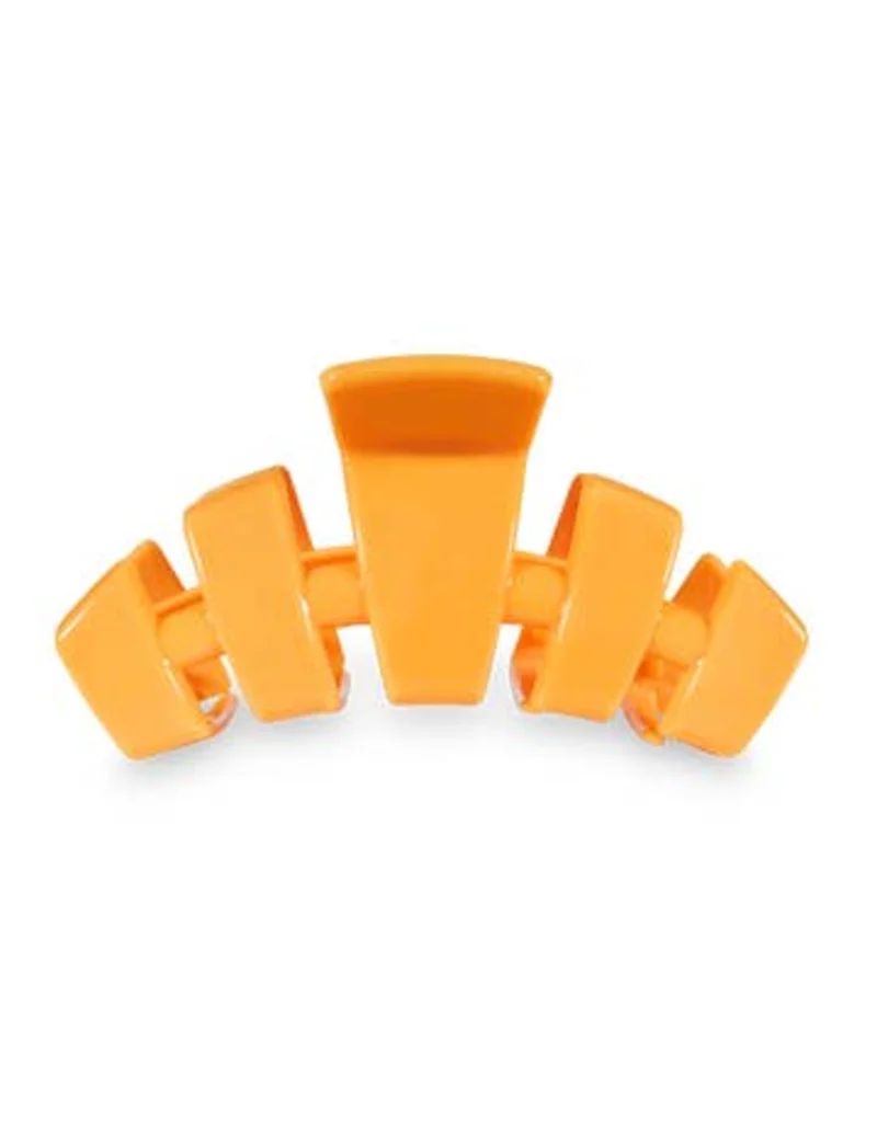 TELETIES Large Classic Claw Hair Clip for Thick Hair, Mango