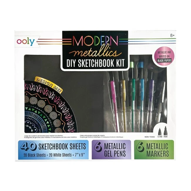 Modern Metallics DIY Sketchbook Kit