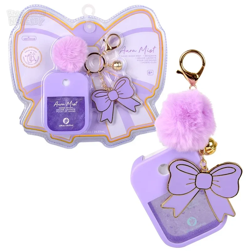 Butterfly Auro Mist 4-Inch Keychain with Hand Wash Spray