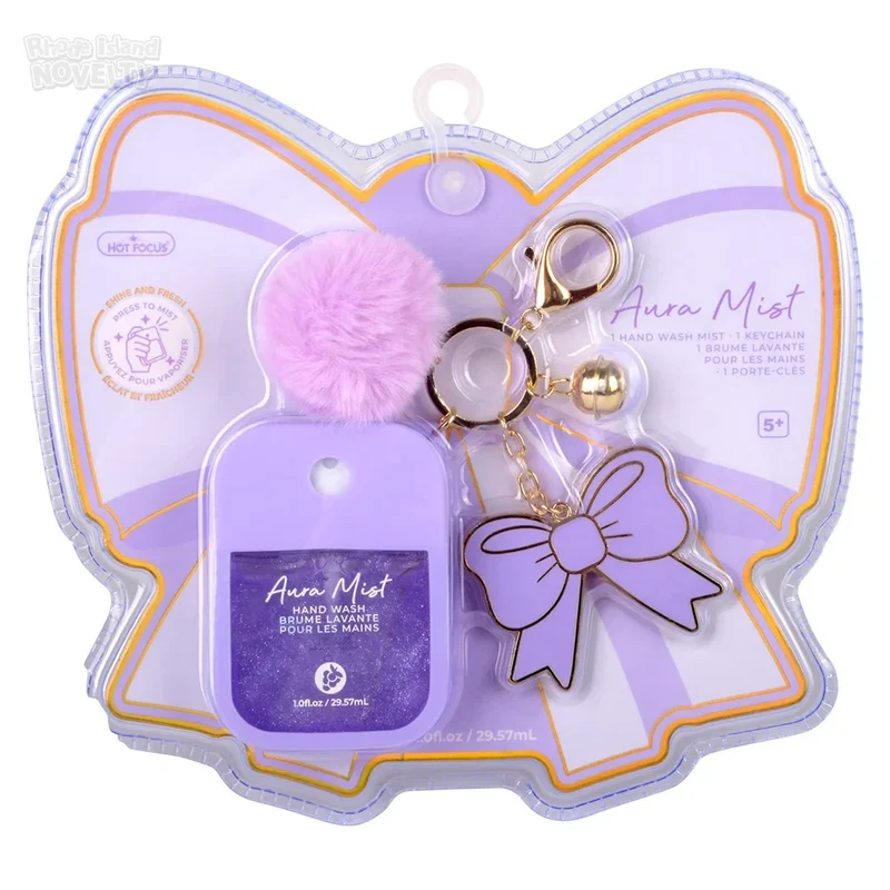 Butterfly Auro Mist 4-Inch Keychain with Hand Wash Spray
