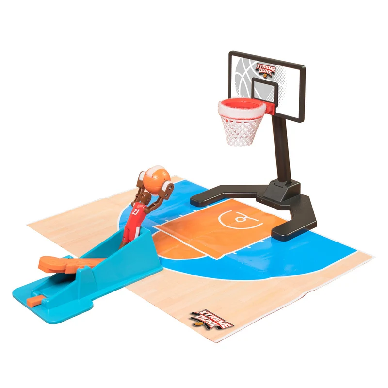 TOMY Xtreme Dunk Fast Tabletop Basketball Game with Slam Dunk Action