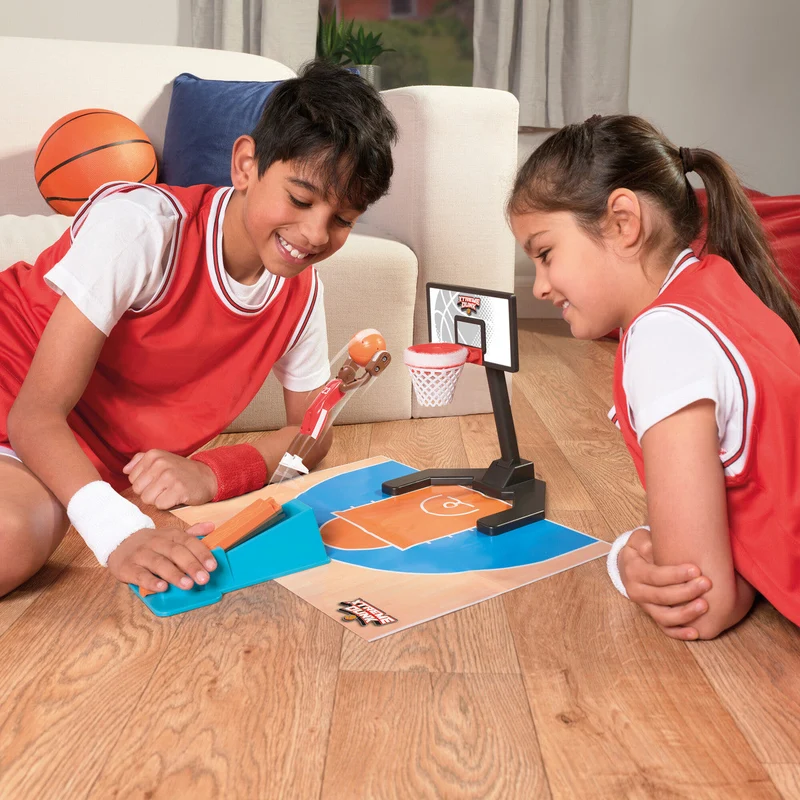 TOMY Xtreme Dunk Fast Tabletop Basketball Game with Slam Dunk Action