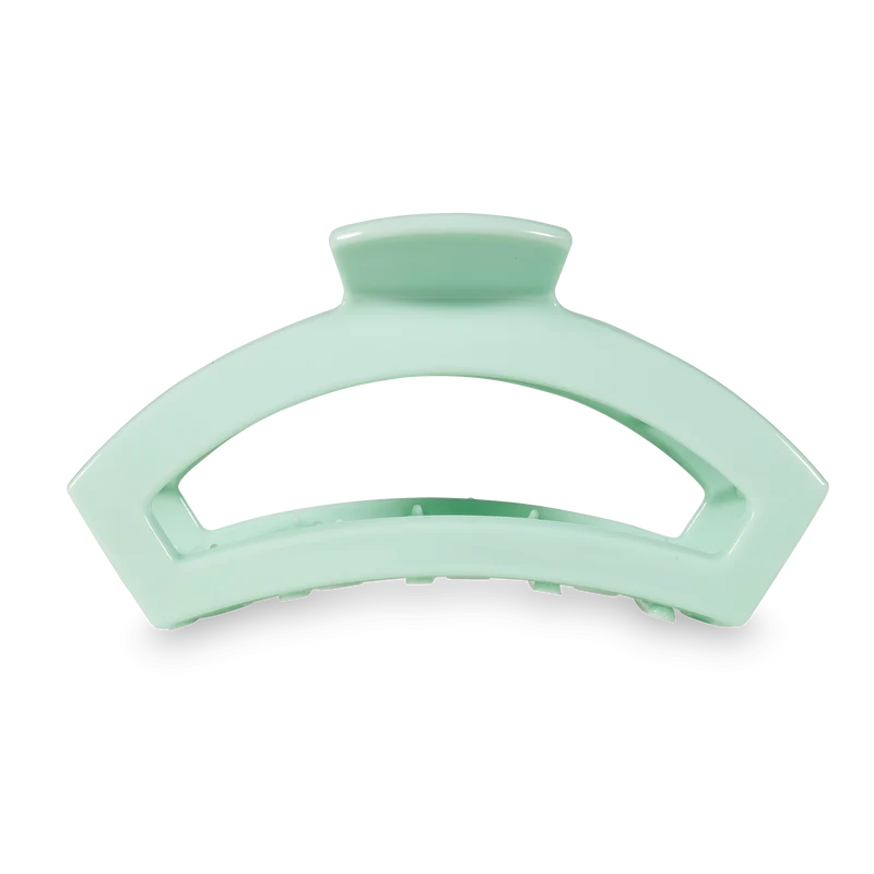 TELETIES Open Mint To Be Green Large Durable Claw Hair Clip