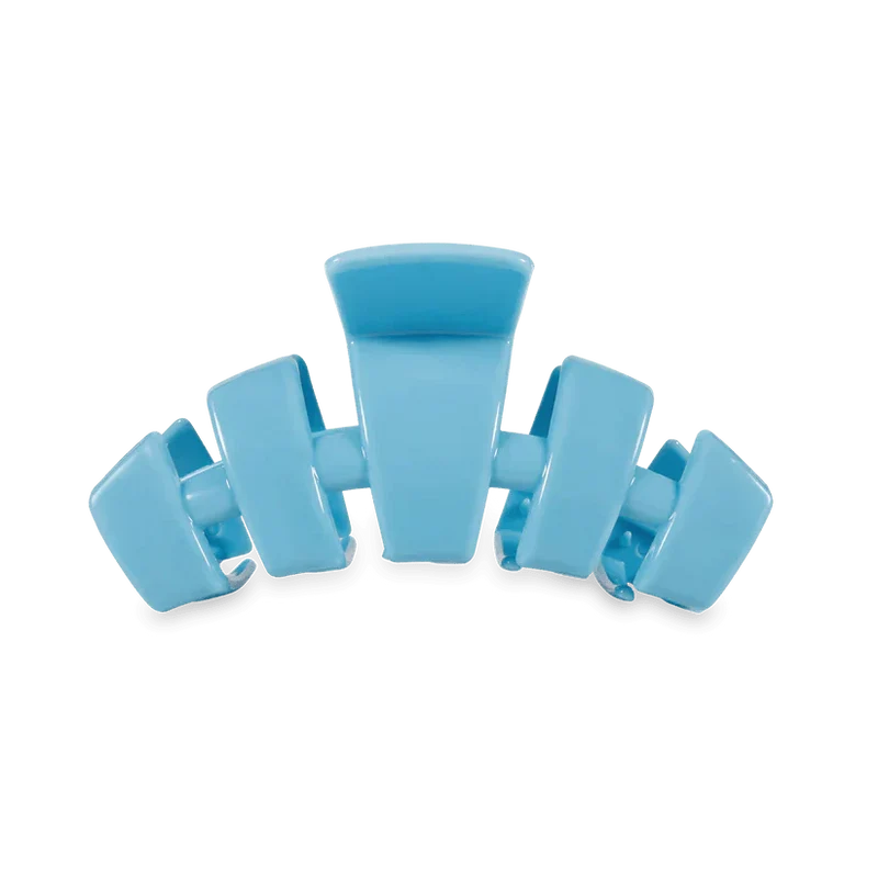 TELETIES Classic Summer Sky Blue Medium Claw Hair Clip