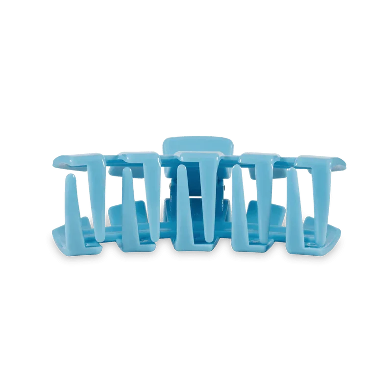 TELETIES Classic Summer Sky Blue Medium Claw Hair Clip