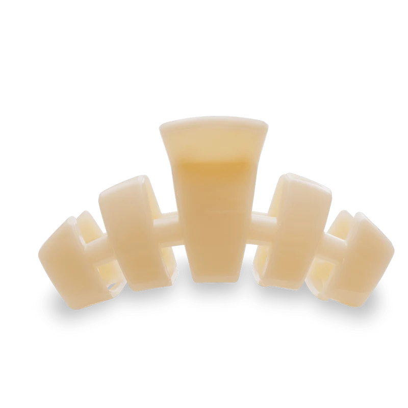 Durable Classic Almond Beige Medium Claw Hair Clip by TELETIES