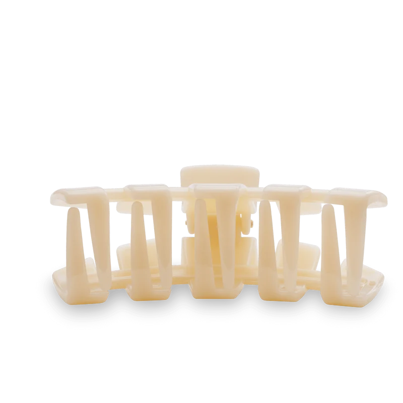Durable Classic Almond Beige Medium Claw Hair Clip by TELETIES