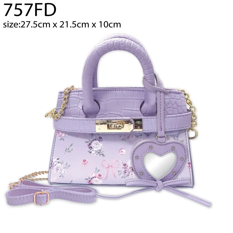 Purple Floral Charmie Luxe Crossbody