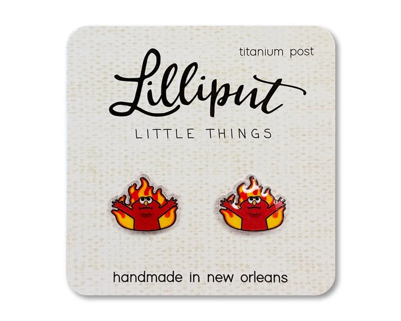Lilliput Emo on Fire Earrings