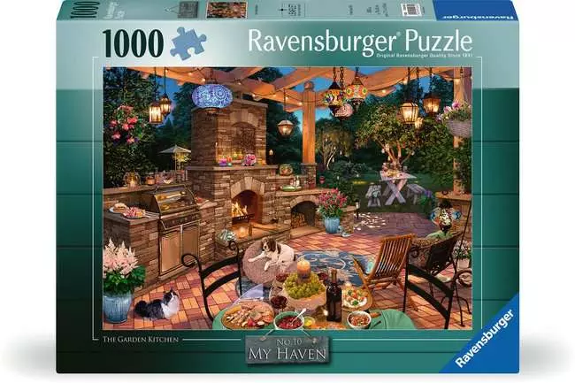 Jigsaw Puzzle My Haven: The Garden Kitchen - 1000 Pieces Puzzle