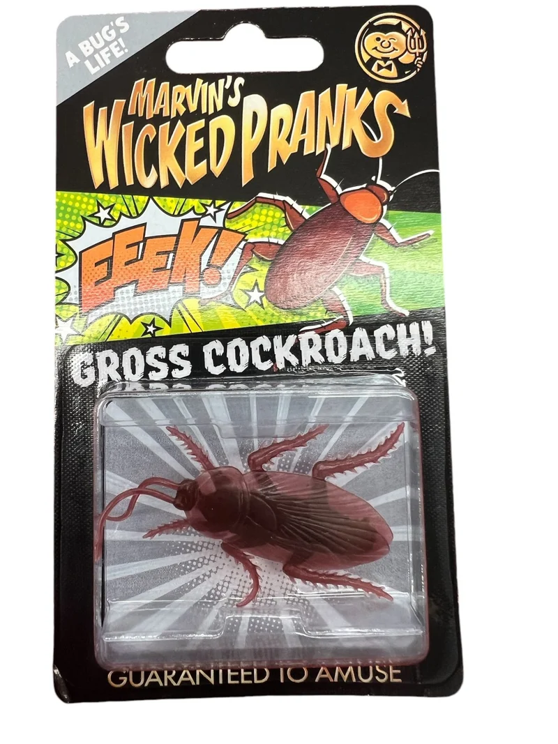 Marvin's Wicked Pranks Realistic Eek! Gross Cockroach Gag Toy