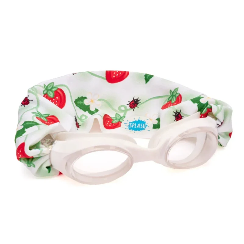 Splash Swim Goggles Strawberry Fields Tangle-Free Comfortable Kids Swim Goggles