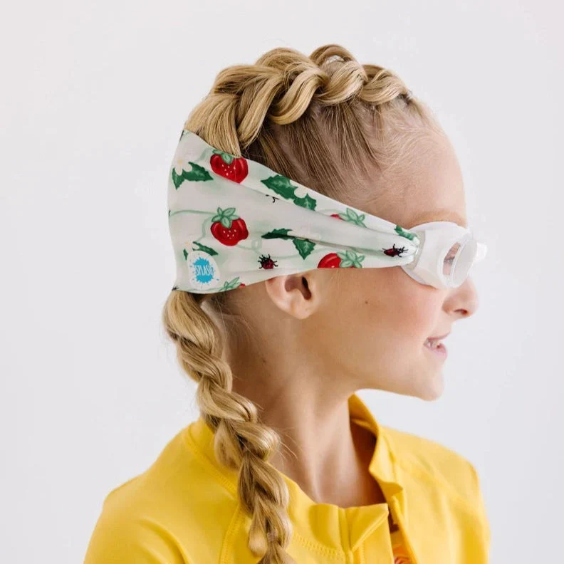 Splash Swim Goggles Strawberry Fields Tangle-Free Comfortable Kids Swim Goggles