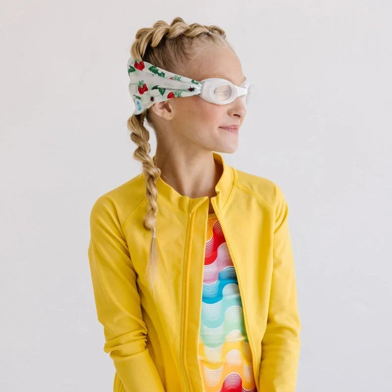 Splash Swim Goggles Strawberry Fields Tangle-Free Comfortable Kids Swim Goggles