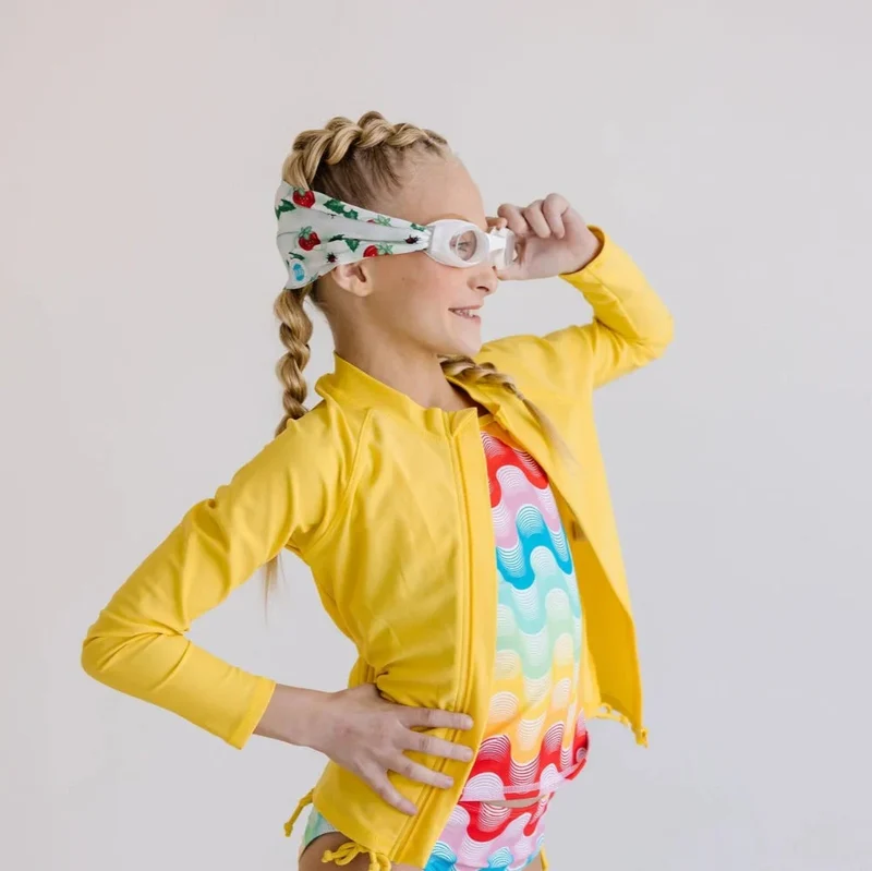Splash Swim Goggles Strawberry Fields Tangle-Free Comfortable Kids Swim Goggles