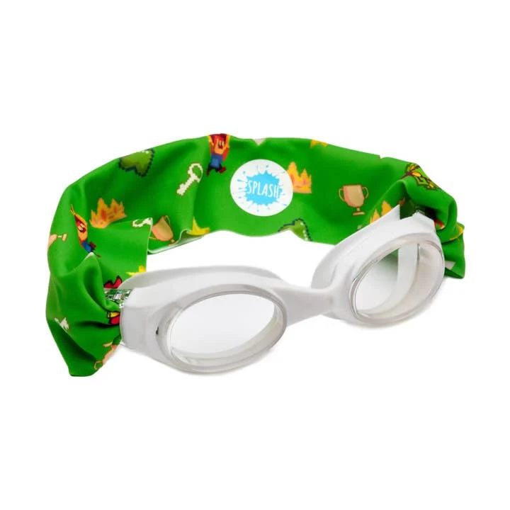 Level Up Tangle-Free Fabric Strap Swim Goggles for Kids