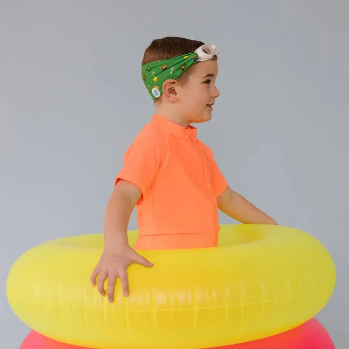 Level Up Tangle-Free Fabric Strap Swim Goggles for Kids