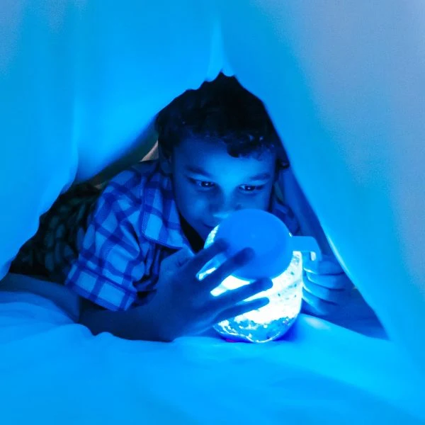 Glo Pals Blue Sensory Jar