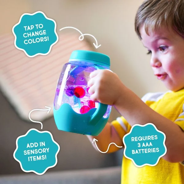 Glo Pals Blue Sensory Jar