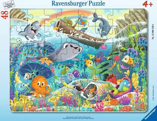 Ravensburger Friends of the Ocean 48 Piece Kids Tray Jigsaw Puzzle