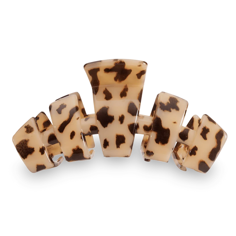 TELETIES Classic Blonde Tortoise Large Claw Hair Clip for Women