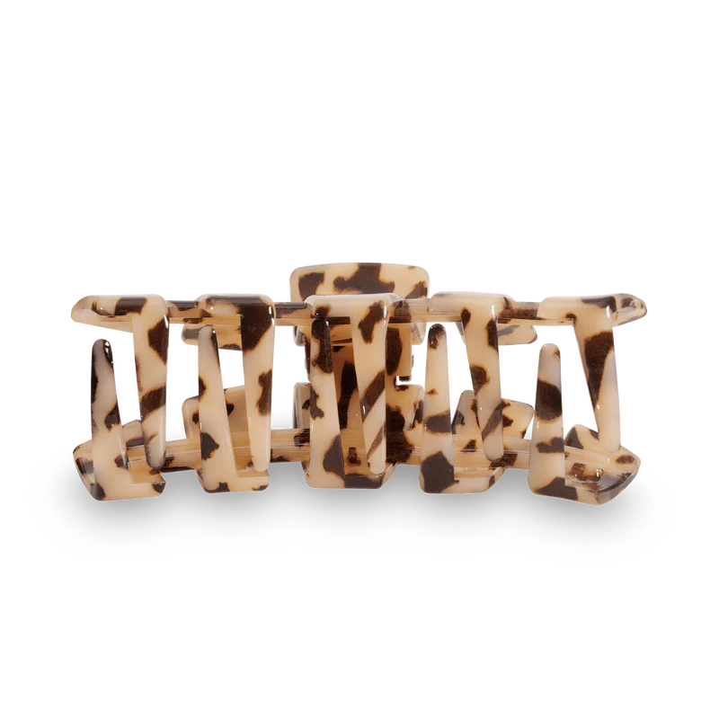 TELETIES Classic Blonde Tortoise Large Claw Hair Clip for Women