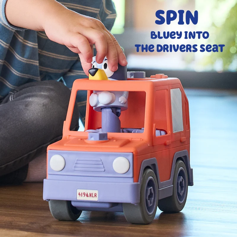 Build-A-Buddy Bluey Take Apart Motorized Car with Toy Drill