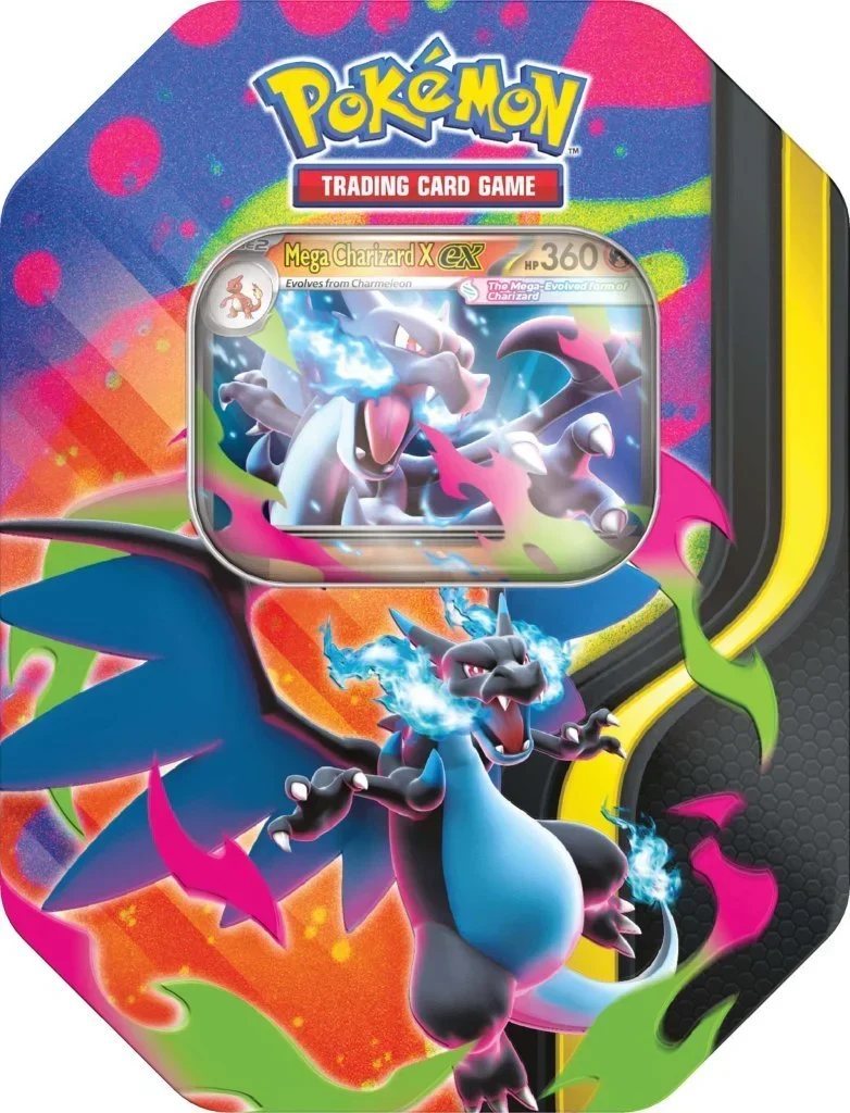 Pokemon TCG Mega Charizard Tin with Foil Promo Card