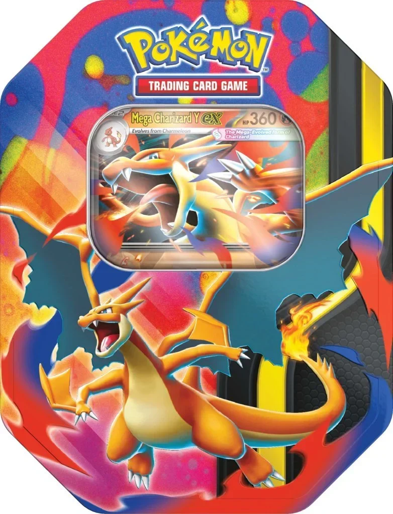 Pokemon TCG Mega Charizard Tin with Foil Promo Card