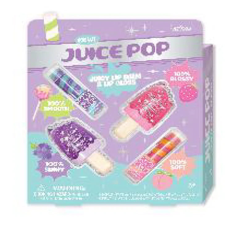 Hot Focus Juice Pop Sweets Scented Lip Gloss Set for Girls