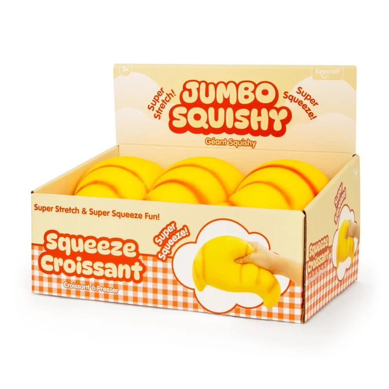 Jumbo Squishy Croissant Slow Rise Stress Relief Sensory Toy