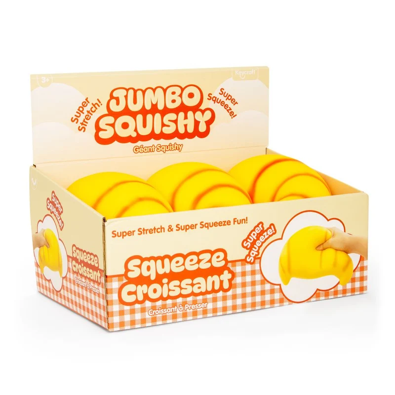 Jumbo Squishy Croissant Slow Rise Stress Relief Sensory Toy