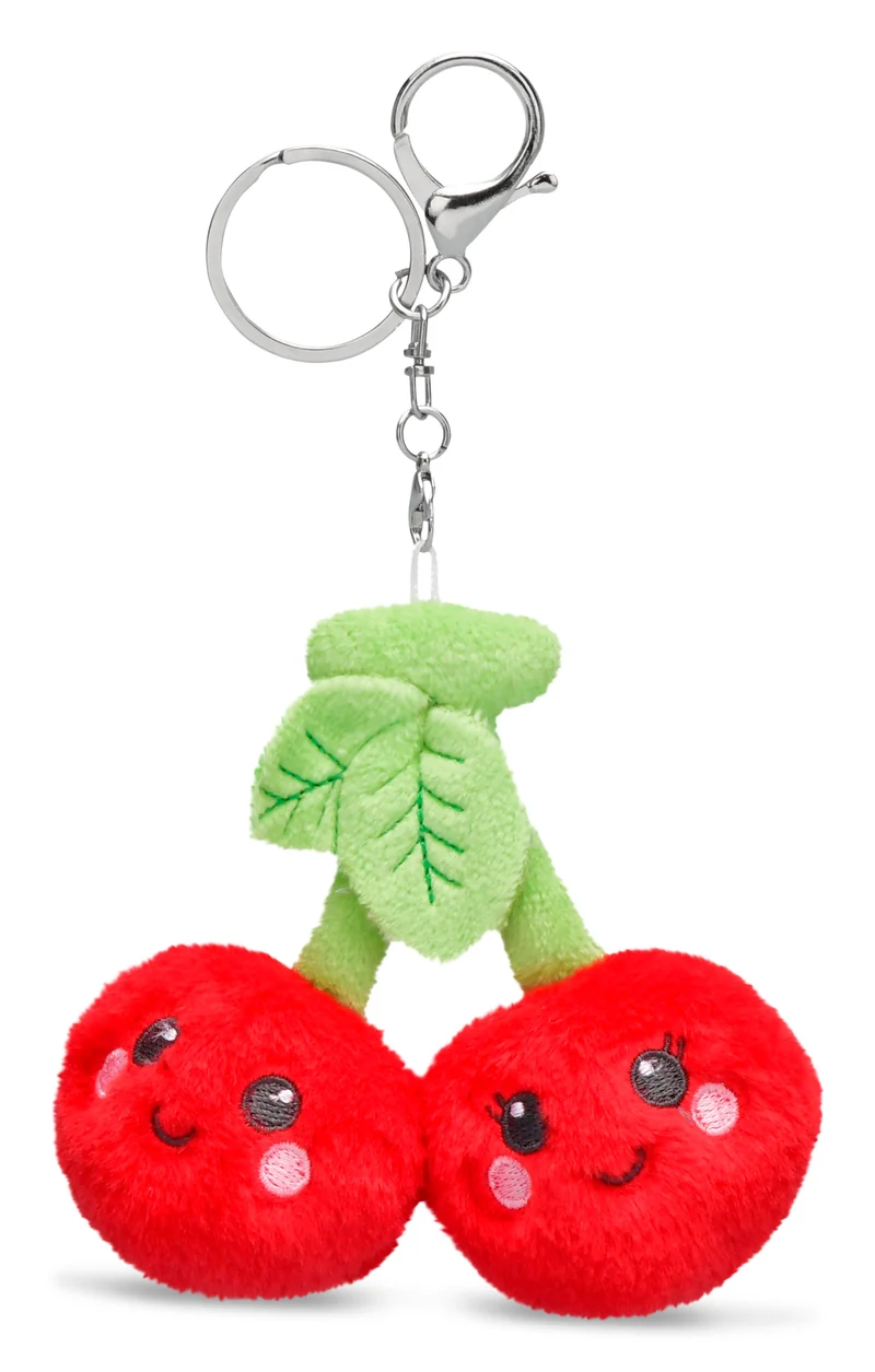 Iscream Plush Cherries Bag Charm for Backpacks and Purses