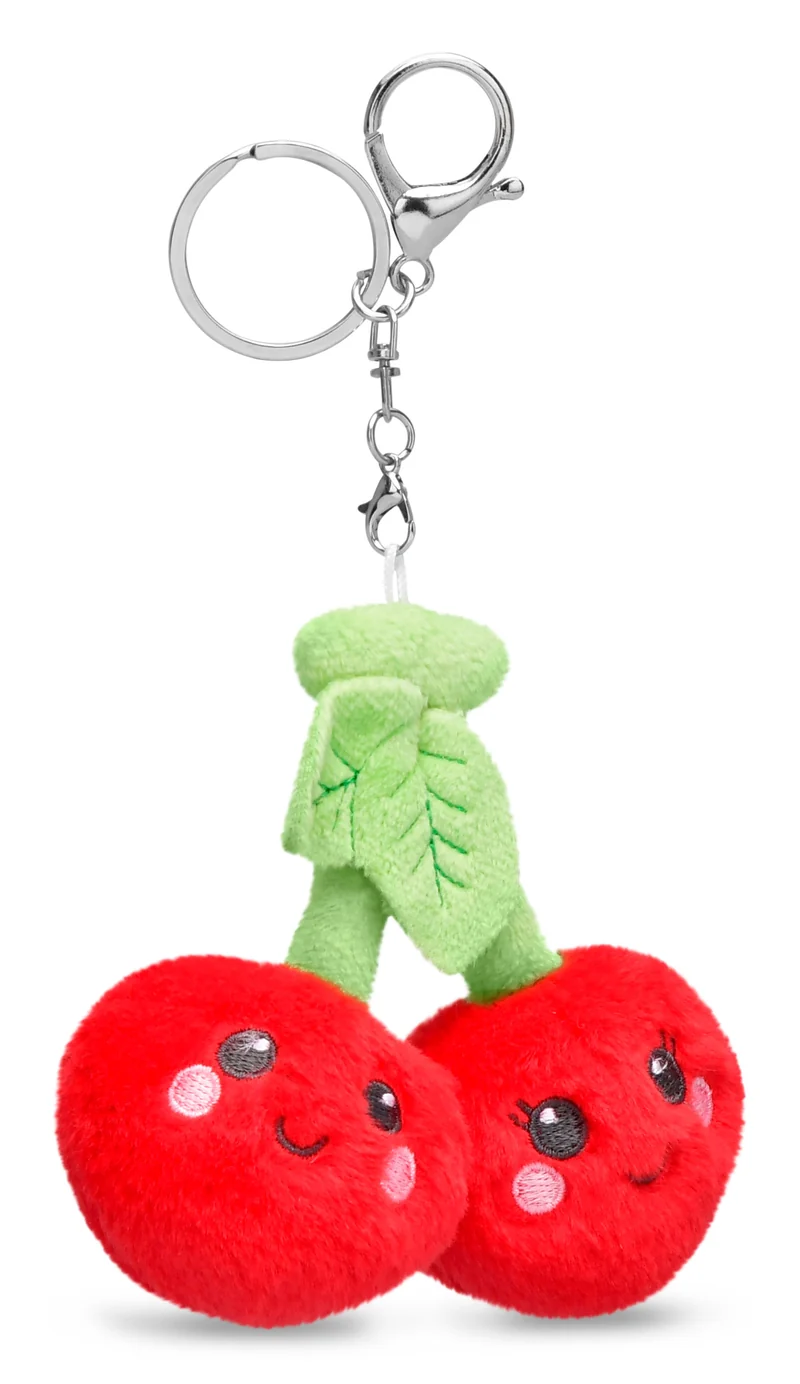 Iscream Plush Cherries Bag Charm for Backpacks and Purses