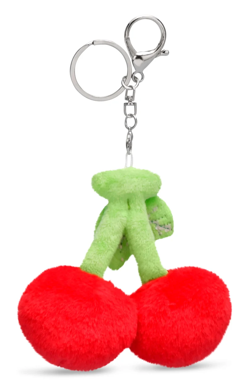 Iscream Plush Cherries Bag Charm for Backpacks and Purses