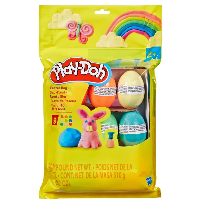 Play-Doh Easter Bag, 9 Eggs for Party Favors & Kids Arts and Crafts