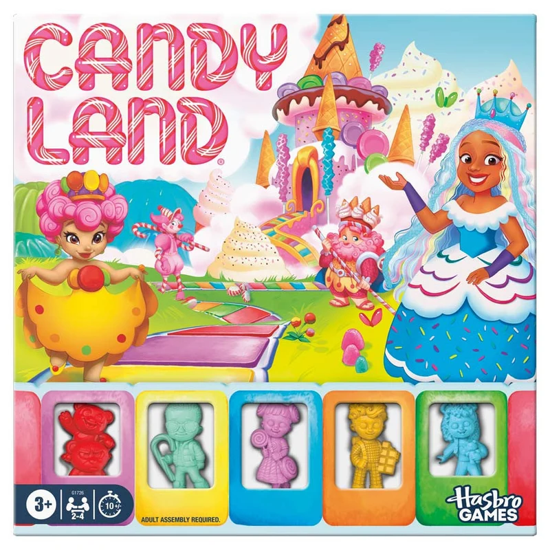 Hasbro Candyland Refresh Classic Preschool Board Game for Kids