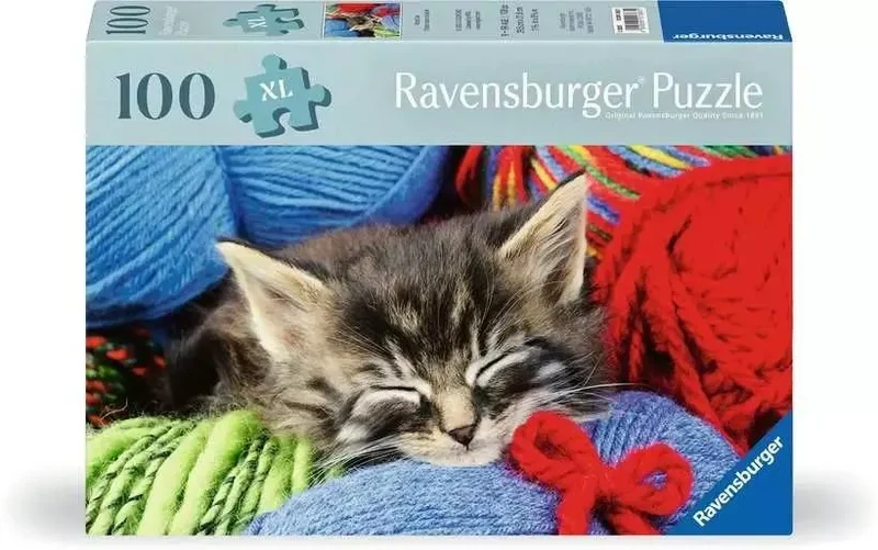 Wool Cat - 100 Piece Jigsaw Puzzle by Ravensburger