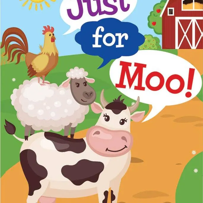 Just For Moo Farm Animal Petite Punny Gift Enclosure Card