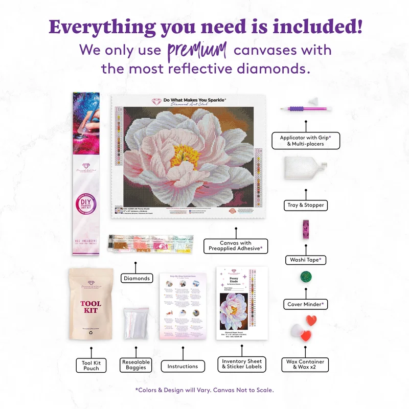 Peony Etude Diamond Art