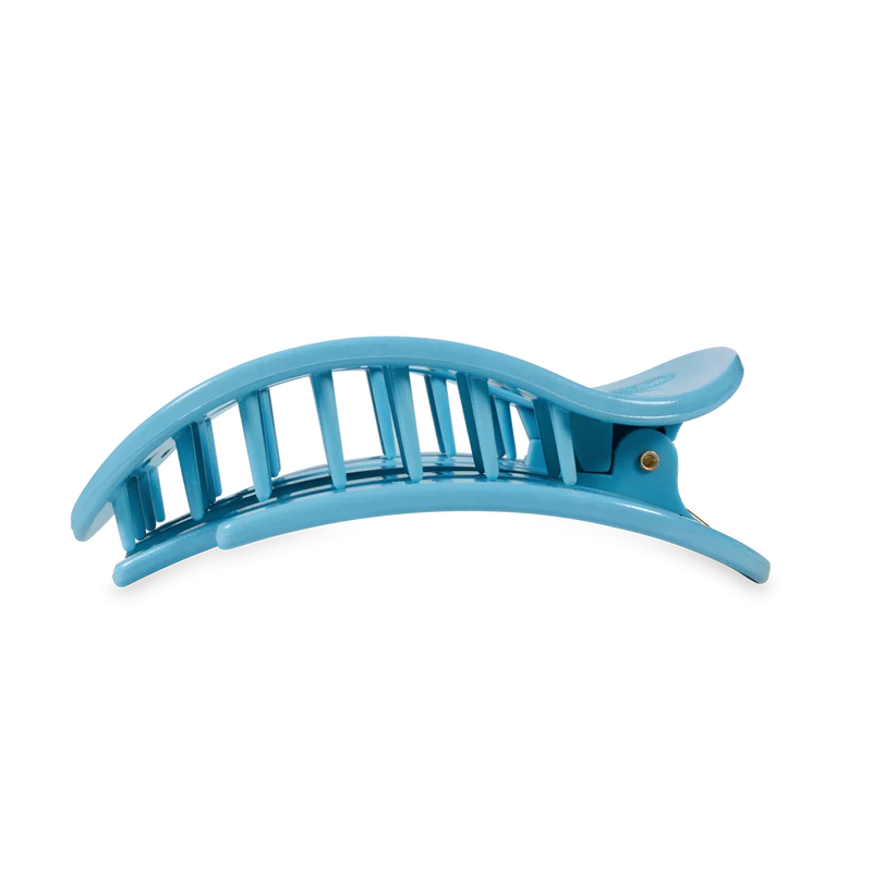 Teleties Large Flat Round Hair Clip Summer Sky