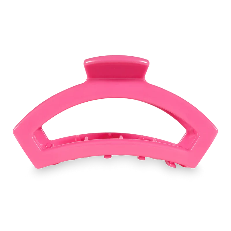 Large Teleties Open Claw Clip - Paradise Pink