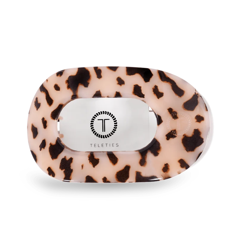 Blonde Tortoise Large Flat Round Comfort Lay Flat Hair Clip