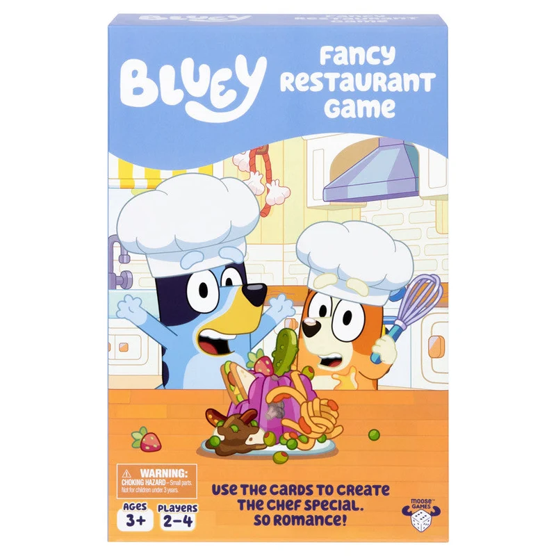 Bluey Fancy Restaurant Matching Board Game with Figures and Accessories