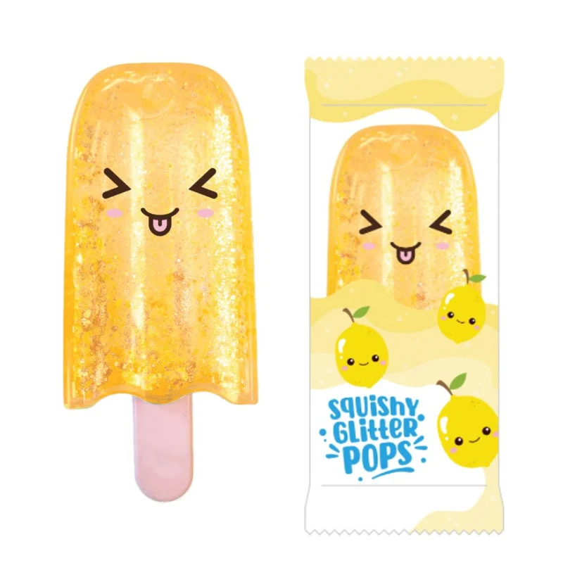 Colorful Keycraft Squishy Glitter Pops Ice Cream Sensory Fidget Toy
