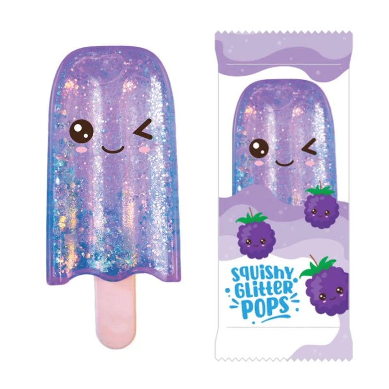 Colorful Keycraft Squishy Glitter Pops Ice Cream Sensory Fidget Toy