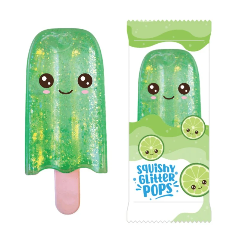 Colorful Keycraft Squishy Glitter Pops Ice Cream Sensory Fidget Toy