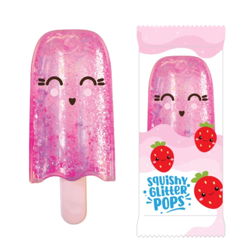 Colorful Keycraft Squishy Glitter Pops Ice Cream Sensory Fidget Toy