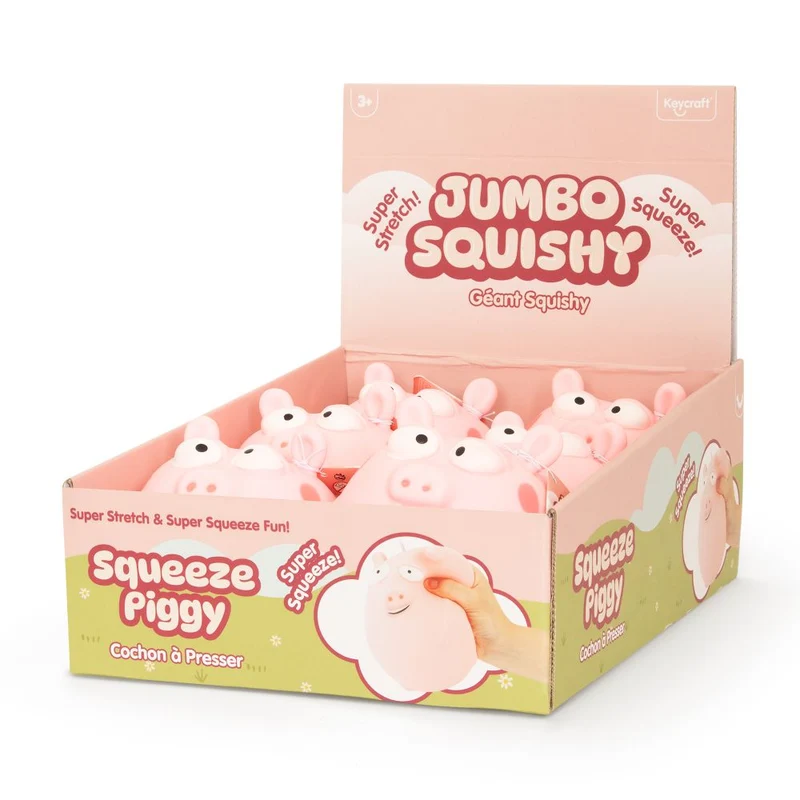 Jumbo Pink Squishy Pig Slow Rising Stress Relief Sensory Toy